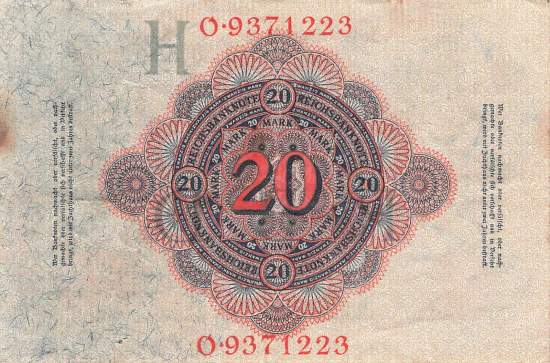 20 Mark 1914 ro.47b H/O